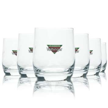 6x Vaihinger Glas 0,19l Becher Tumbler Gläser Saft...