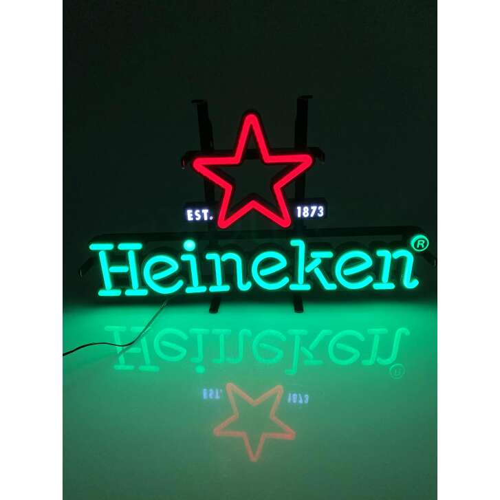 1x Heineken bière enseigne lumineuse néon petit format