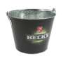 Seau en métal Becks Seau en métal Seau à glace Glaçons Boissons Bouteilles Servir
