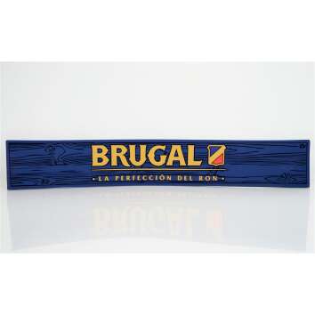 1x Brugal Rum Tapis de bar bleu/or 60 x 9 x 1