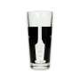 6x Hennessy verre à whisky long drink noir
