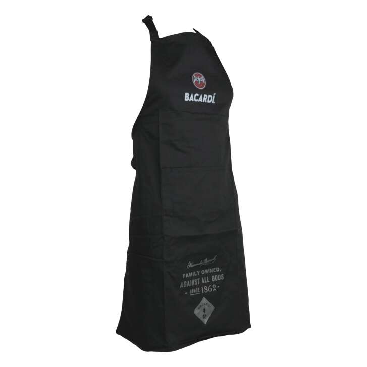 Tablier de serveur Bacardi à bavette longue et poche Cuisinier Restauration Bar Service