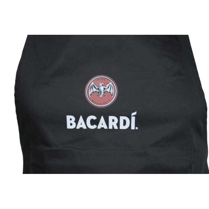 Tablier de serveur Bacardi à bavette longue et poche Cuisinier Restauration Bar Service