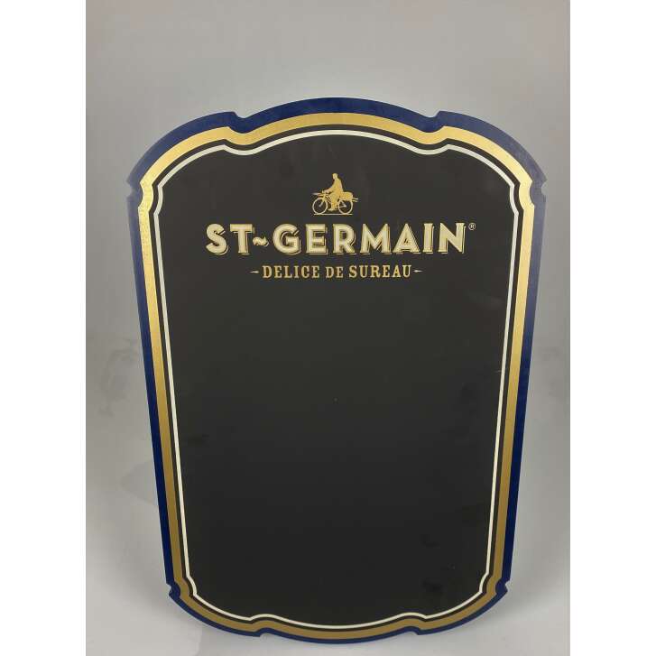 1x St. Germain Liqueur Tableau à craie bleu avec présentoir