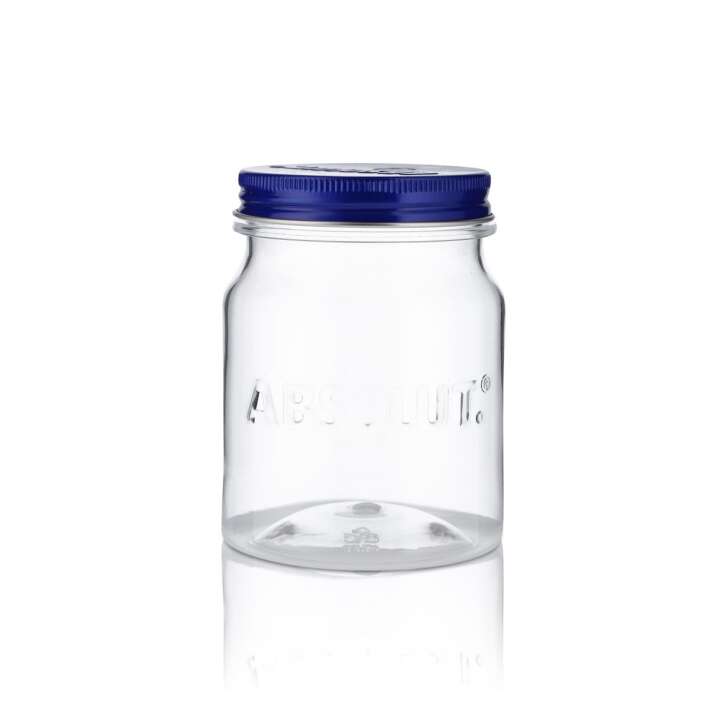 Absolut Masonjar Verre 0,4l Gobelet en plastique Avec couvercle Verres en plastique Longdrink