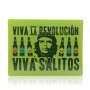 1x Salitos bière plaque de tôle Viva La Revolution vert 40 x 30