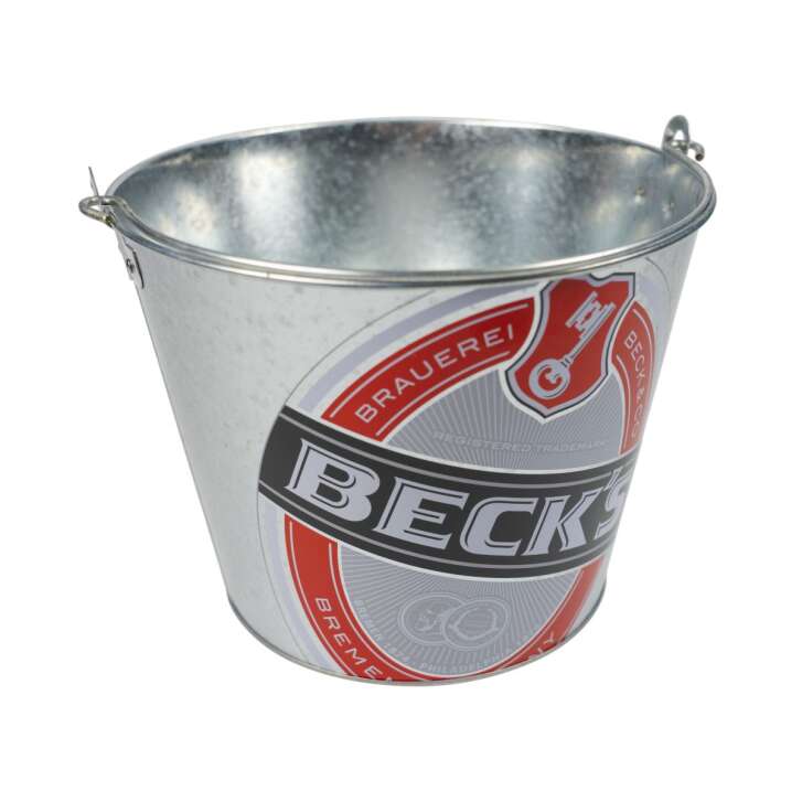 Seau à glace Becks Seau métallique 10 l Refroidisseur de boissons Refroidisseur de bouteilles Seau à glace