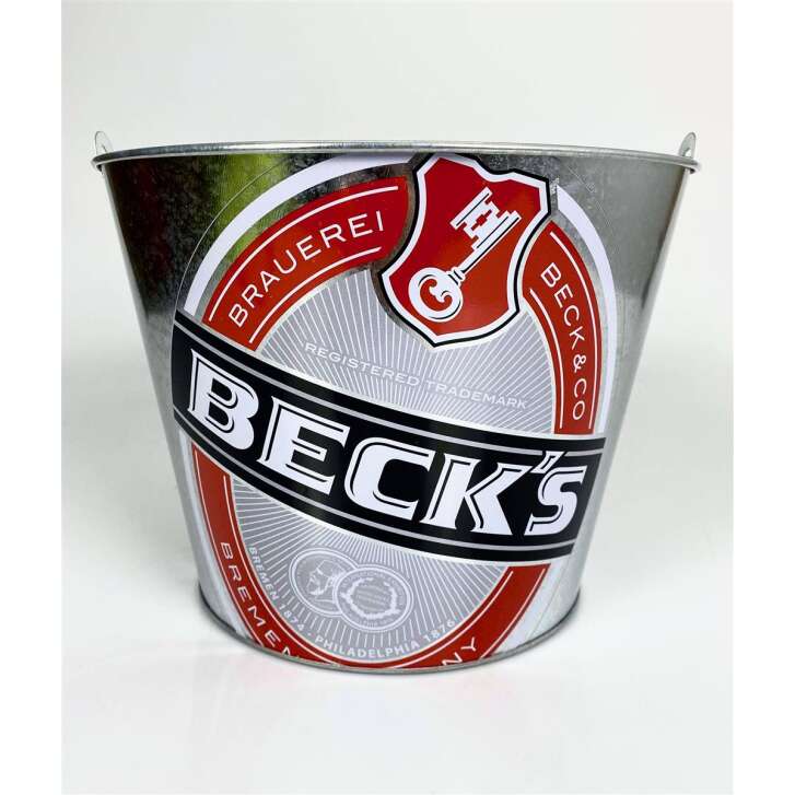 Seau à glace Becks Seau métallique 10 l Refroidisseur de boissons Refroidisseur de bouteilles Seau à glace