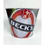Seau à glace Becks Seau métallique 10 l Refroidisseur de boissons Refroidisseur de bouteilles Seau à glace