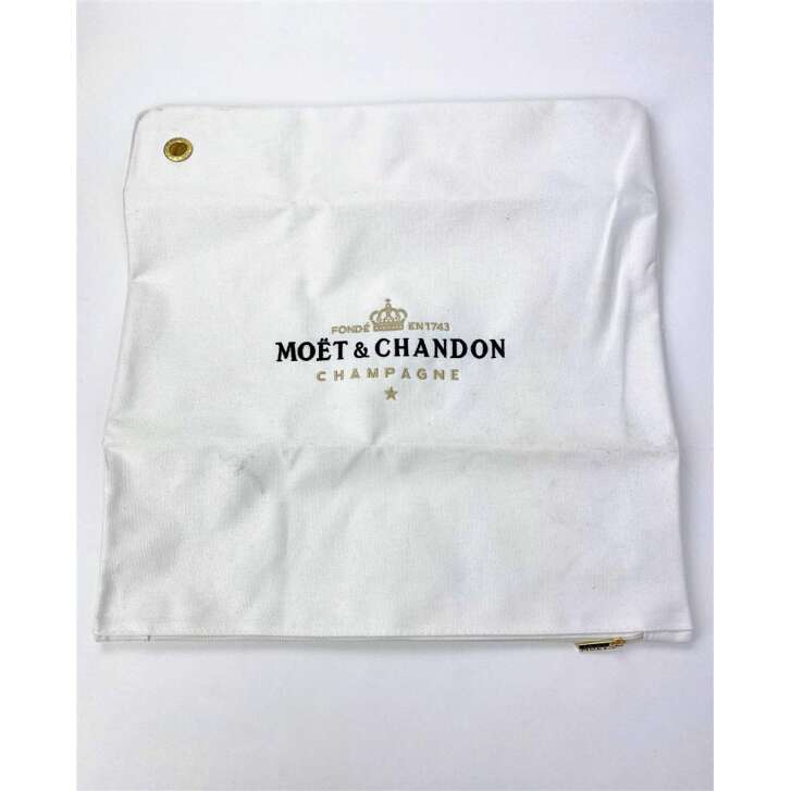 1x Moet Chandon Champagne Housse de coussin brodée avec œillet 45 x 45 cm