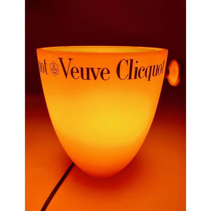 1x Veuve Clicquot lampe à champagne dans le seau orange