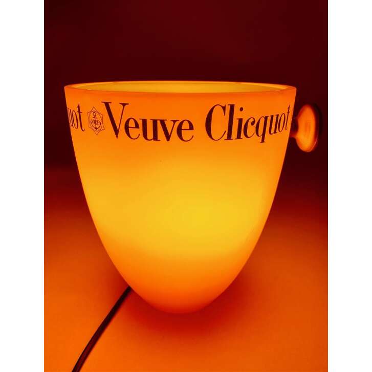 1x lampe champagne Veuve Clicquot dans un seau orange