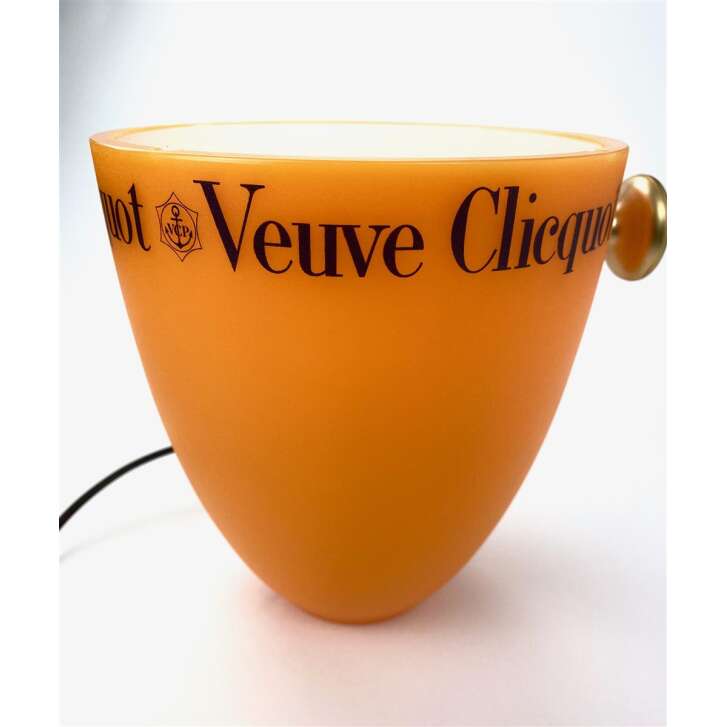 1x lampe champagne Veuve Clicquot dans un seau orange