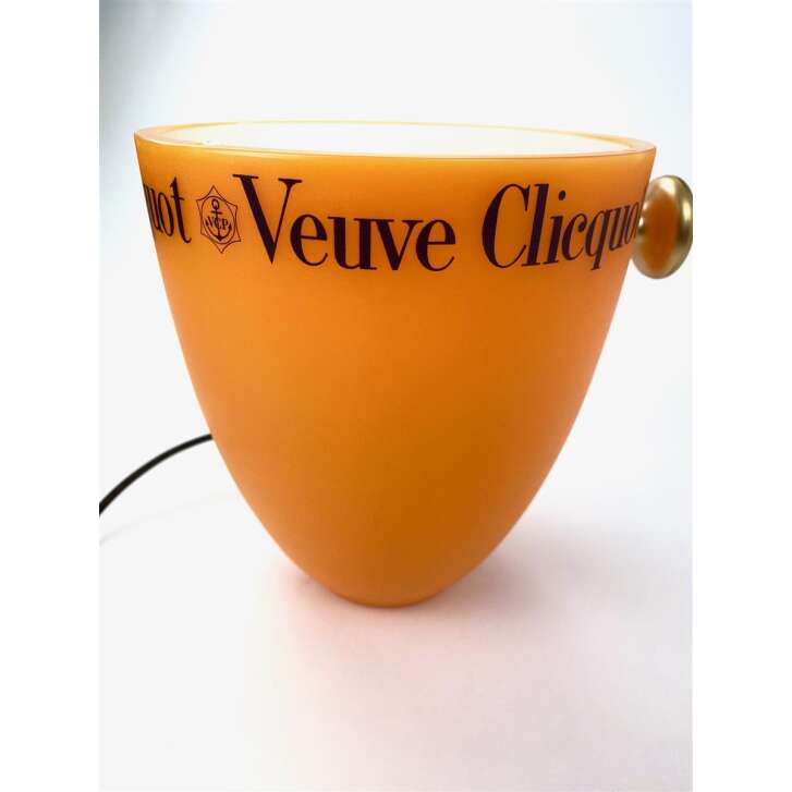 1x lampe champagne Veuve Clicquot dans un seau orange
