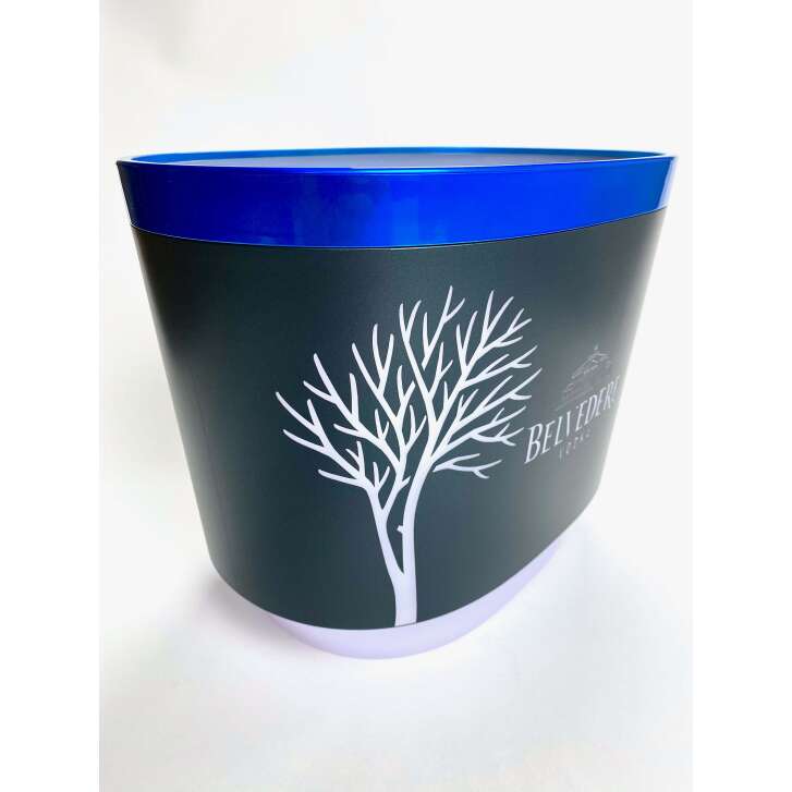 1x refroidisseur Belvedere Vodka Single bleu argent sans LED