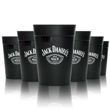 6x Jack Daniels gobelets à whiskey noirs...