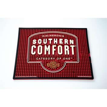 1x Southern Comfort Whiskey Tapis de bar grand rouge 35 x 27