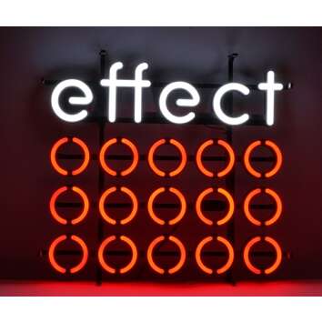 1x Effect Energy Enseigne lumineuse LED Neon Sign cercles...