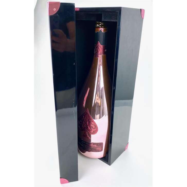 1x Armand de Brignac Champagne bouteille vide 3l Rose avec caisse 46 x 11