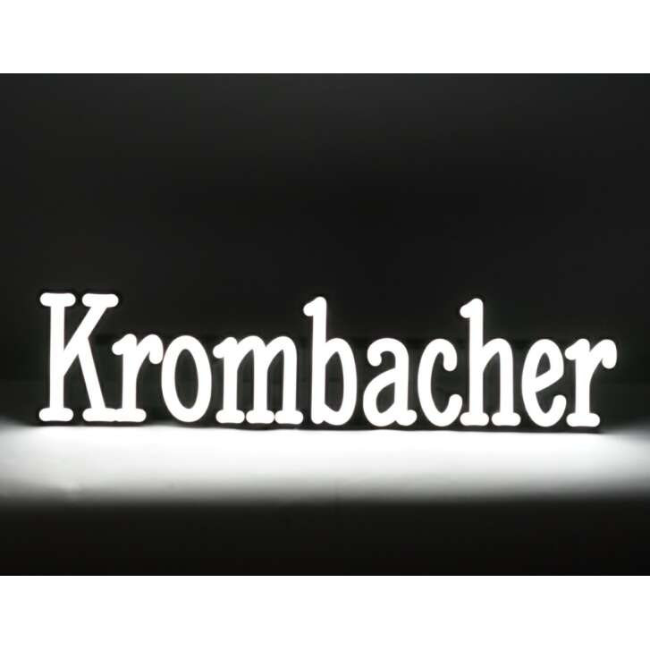 1x Krombacher bière enseigne lumineuse blanche néon 60 x 18