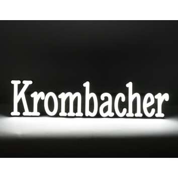 1x Krombacher bière enseigne lumineuse blanche...