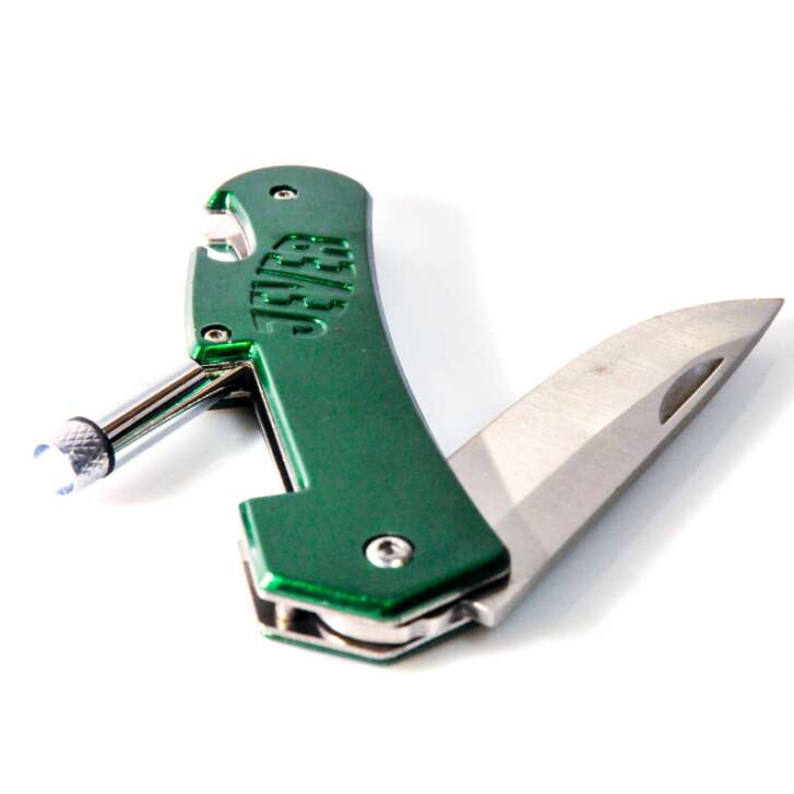 Jever Couteau de poche Outil de plein air Multitool Décapsuleur Camping Barbecue Merch