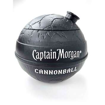 1x Captain Morgan Rum Refroidisseur Cannonball noir rugueux