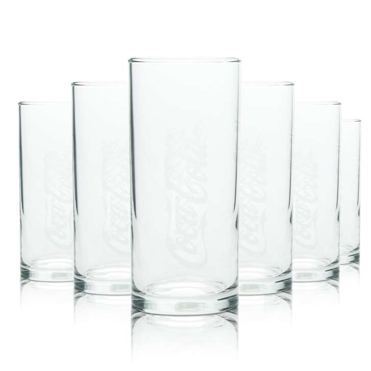 12x Coca Cola verre 0,2l Wave rétro ancienne version verres double vague collector bar