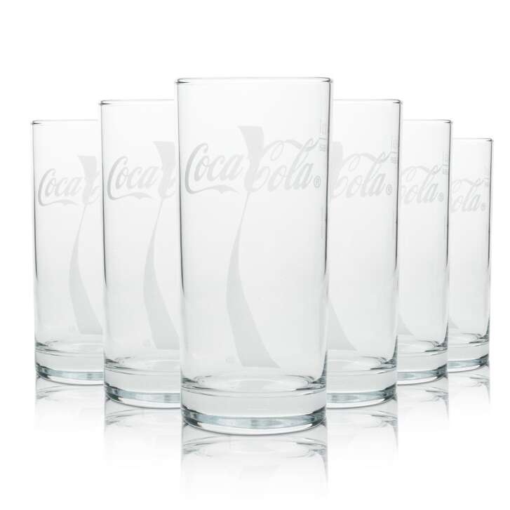 12x Coca Cola Verre à boissons non alcoolisées 0,3l Verre à long drink Wave