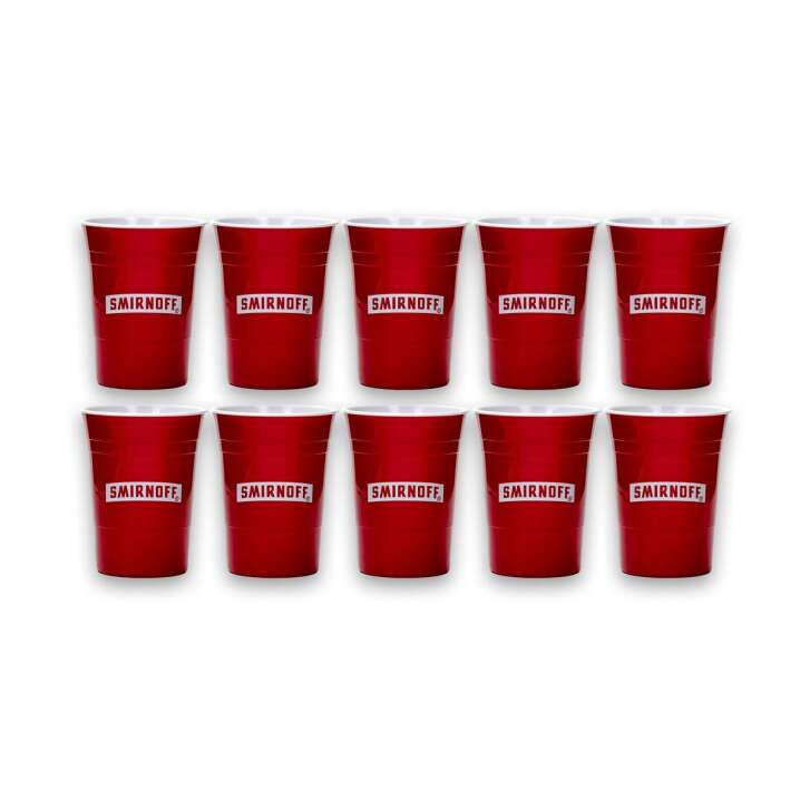 1x Smirnoff Vodka verre réutilisable Red Cup gobelet