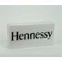 1x enseigne lumineuse Hennessy Cognac blanche avec inscription 40 x 20 cm