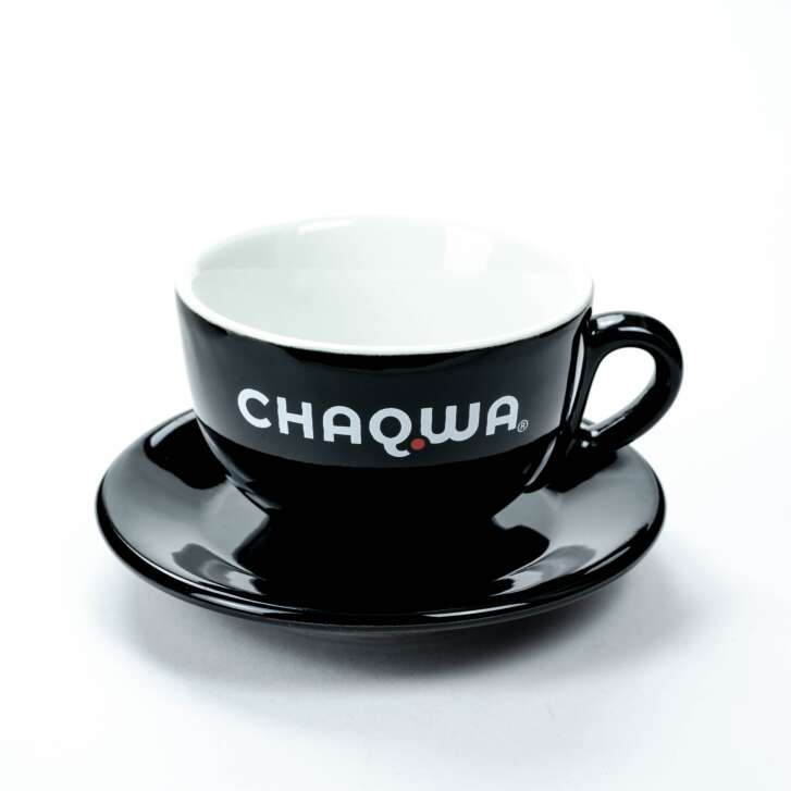 Set Ebay de 1 Chaqwa Café Tasse Noir 0,2l Cappucino nouveau + soucoupe