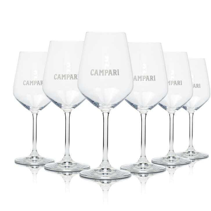 6x verre Campari 0,48l à pied de vin verres à apéritif cocktail Amalfi Spritz Gastro