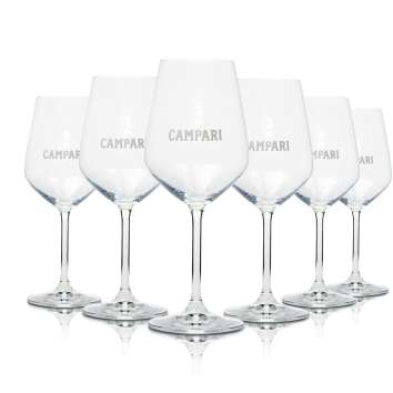 6x verre Campari 0,48l à pied de vin verres...