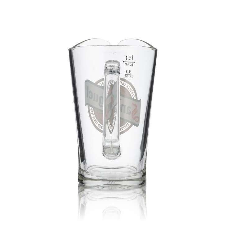 San Miguel Pitcher Carafe à bière en verre 1,5l Gastro Pub Verres à bière
