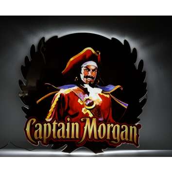 1x Captain Morgan Rum enseigne lumineuse pirate rouge 57...