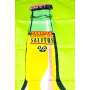 1x Salitos bière drapeau bannière avec bouteille vert néon 95 x 140 cm