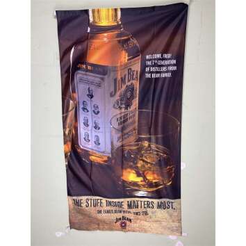 1x Jim Beam Whiskey drapeau bouteille 210 x 110