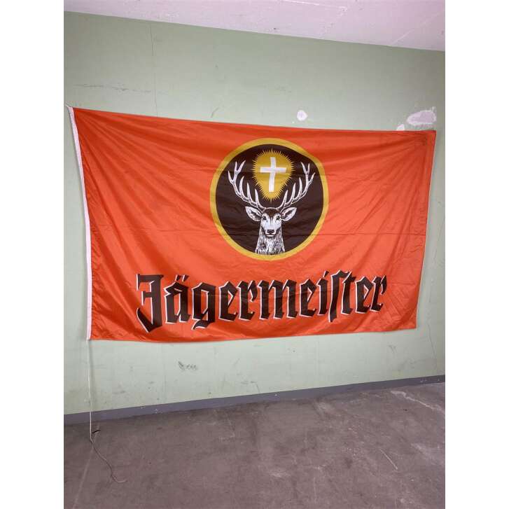 1x drapeau orange Jägermeister liqueur avec cerf 240 x 120