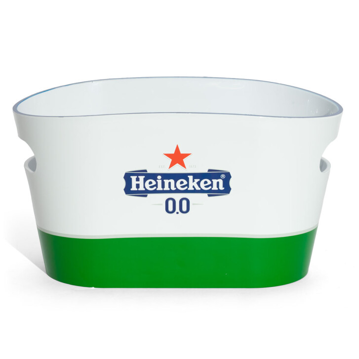 Refroidisseur de bière Heineken Refroidisseur de bouteilles Glacière Bac à glaçons Icecube Sans alcool « 0,0 » Blanc/Vert