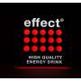1x Effect Energy enseigne lumineuse quadrangulaire argent rouge 30 x 30