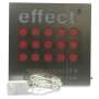 1x enseigne lumineuse Effect Energy rectangulaire argent rouge 30 x 30