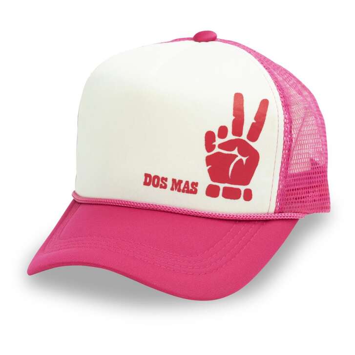 1x Dos Mas liqueur casquette visière avec grille rose