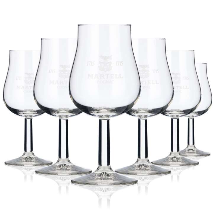 Verre à cognac Martell 0,1 l Verre à dégustation Verre à nez blanc Logo blanc