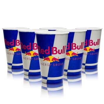 100x gobelets Red Bull Energy jetables en carton 0,2l