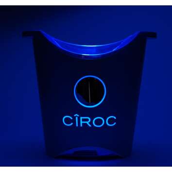 1x Ciroc Vodka refroidisseur unique LED argent Le Bucket