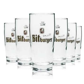 12x verre à bière Bitburger 0,2l Willi gobelet