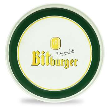 1x Bitburger plateau à bière blanc...