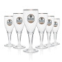 6x Krombacher verre 0,3l Dunkelpils coupe tulipe bord doré verres Gastro Brauerei