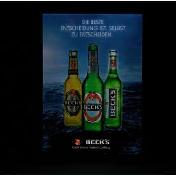 1x Becks Bière Enseigne lumineuse DIN A3 LED...